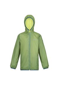 Regatta - Dziecięca Kurtka Przeciwdeszczowa Lever II. Kolor: zielony. Styl: sportowy. Sport: turystyka piesza #1
