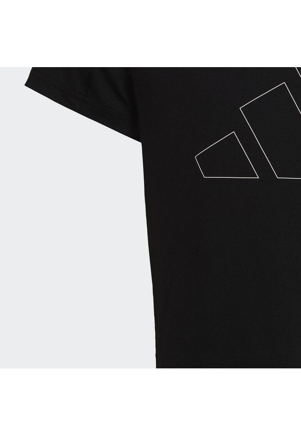 Adidas - Train Essentials AEROREADY Regular-Fit Logo Training Tee. Kolor: czarny, biały, wielokolorowy. Materiał: materiał. Sport: joga i pilates