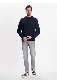 Lacoste Bluza SH9608 Granatowy Regular Fit. Kolor: niebieski. Materiał: bawełna #3
