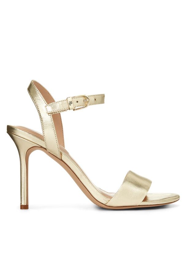 Lauren Ralph Lauren - LAUREN RALPH LAUREN Sandały Gwen 802940587001 Złoty. Kolor: złoty. Materiał: skóra