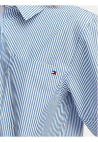 TOMMY HILFIGER - Tommy Hilfiger Koszula WW0WW48899 Niebieski jasny Relaxed Fit. Kolor: niebieski. Materiał: bawełna #4