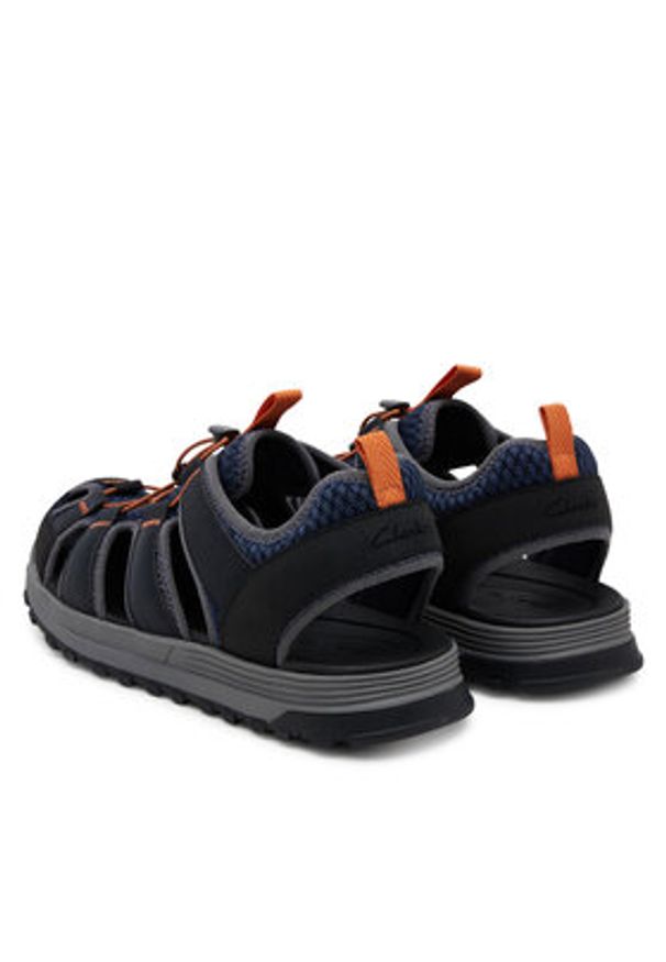 Clarks Sandały ATL Trek Wave 26181516 Granatowy. Kolor: niebieski. Materiał: materiał