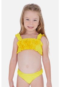 Mayoral - Strój kąpielowy dziecięcy 92-134 cm. Kolor: żółty. Materiał: poliester, materiał, poliamid, elastan. Wzór: gładki #1