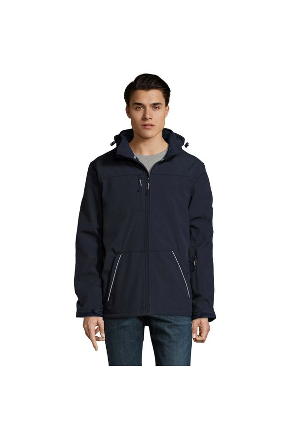 SOL'S - Męska Kurtka Rock Padded Soft Shell Jacket. Kolor: niebieski. Sport: turystyka piesza