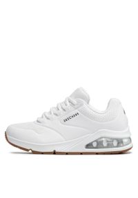 skechers - Sneakersy Skechers Uno 2 155543/WHT White. Kolor: biały. Materiał: skóra