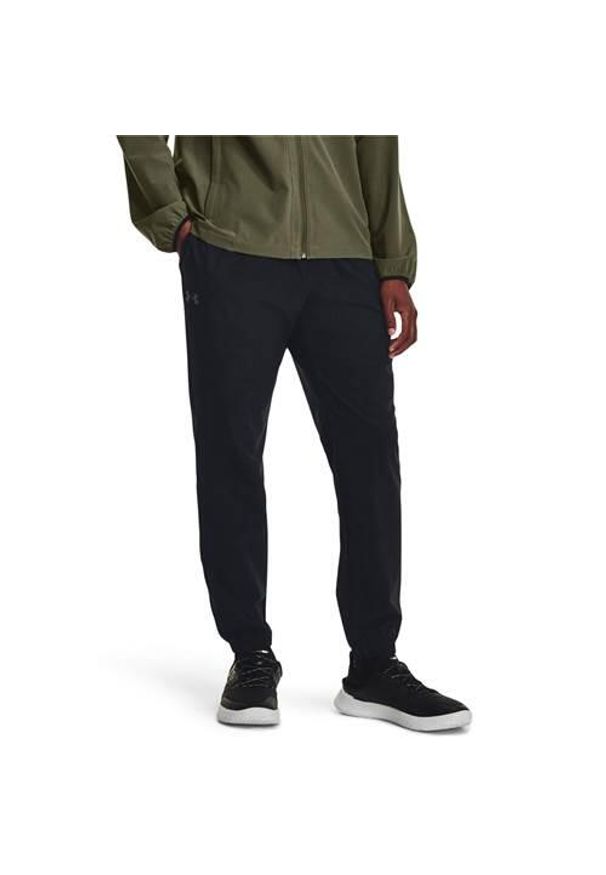 Spodnie sportowe męskie Under Armour Stretch Woven. Kolor: czarny. Materiał: dresówka