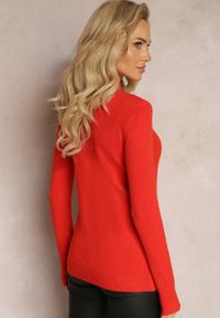 Renee - Pomarańczowy Golf z Długim Rękawem Eruwen. Typ kołnierza: golf. Kolor: pomarańczowy. Materiał: dzianina, tkanina. Długość rękawa: długi rękaw. Długość: długie. Sezon: zima, jesień #5