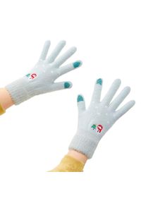 Rękawiczki turystyczne damskie Hurtel zimowe. Kolor: zielony. Sezon: zima #1