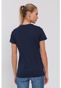 Helly Hansen T-shirt bawełniany kolor granatowy 34112-001. Okazja: na co dzień. Kolor: niebieski. Materiał: bawełna. Wzór: nadruk. Styl: casual #3
