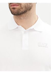 EA7 Emporio Armani Polo 8NPF14 PJVQZ 0100 Biały Regular Fit. Typ kołnierza: polo. Kolor: biały. Materiał: bawełna