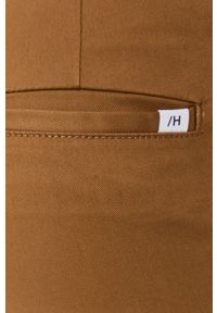 Selected Homme Spodnie męskie kolor brązowy w fasonie chinos. Kolor: brązowy. Materiał: tkanina, bawełna. Wzór: gładki #4