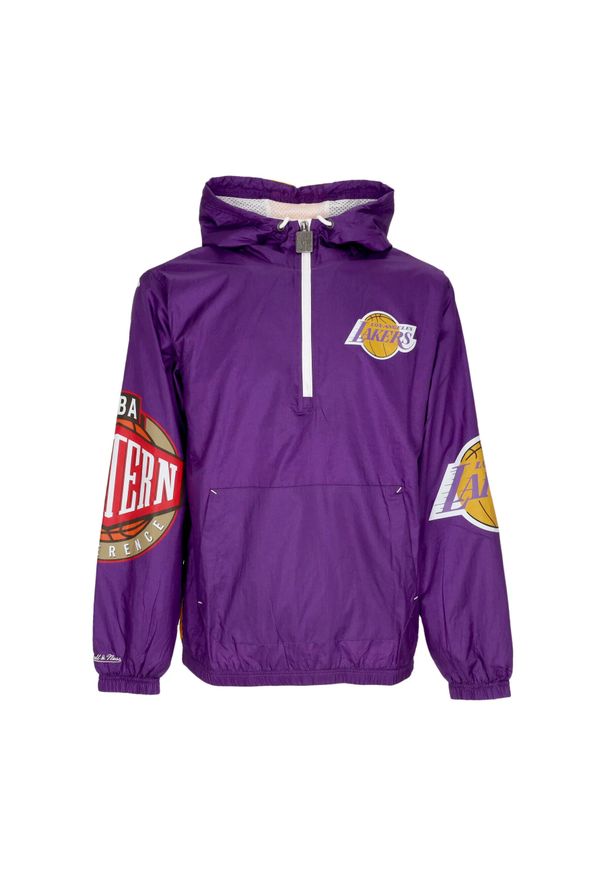 Mitchell & Ness - Kurtka wodoodporna Los Angeles Lakers Team OG 2.0. Kolor: fioletowy. Materiał: nylon