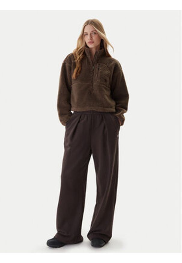 The North Face Polar Extreme Pile NF0A88ZC Brązowy Regular Fit. Kolor: brązowy. Materiał: syntetyk