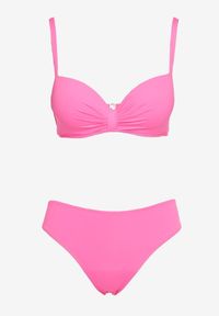 Born2be - Fuksjowe Bikini z Dodatkową Spódniczką w Komplecie Fritella. Kolor: różowy. Wzór: aplikacja #3