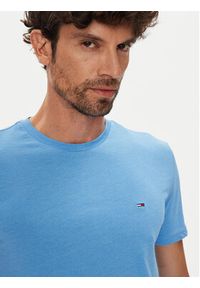Tommy Jeans T-Shirt Jaspe DM0DM20363 Niebieski Slim Fit. Kolor: niebieski. Materiał: syntetyk, bawełna #4