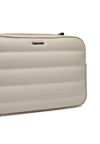 Calvin Klein Torebka Line Quilt Camera Bag K60K612114 Szary. Kolor: szary. Materiał: skórzane #5