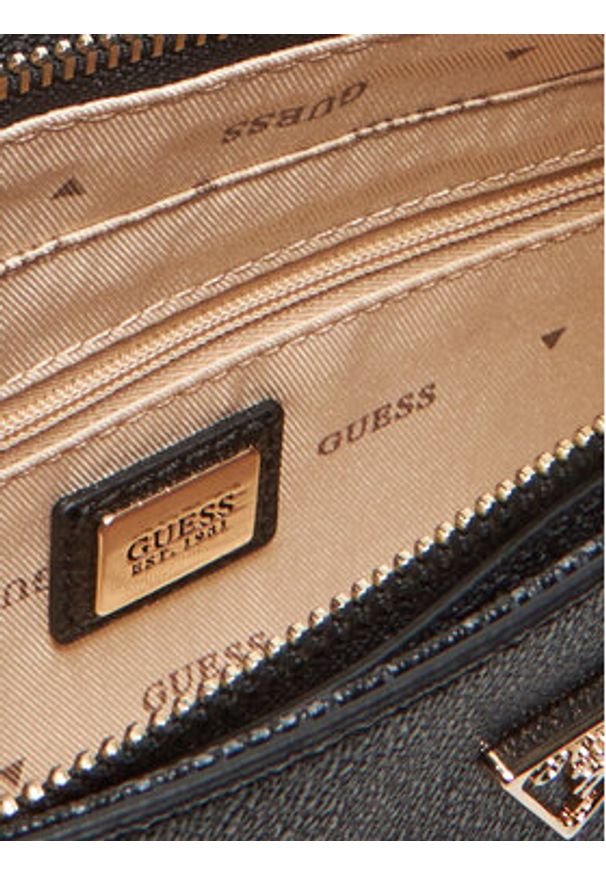Guess Torebka Noelle II Mini HWBG96 72720 Szary. Kolor: szary. Materiał: skórzane