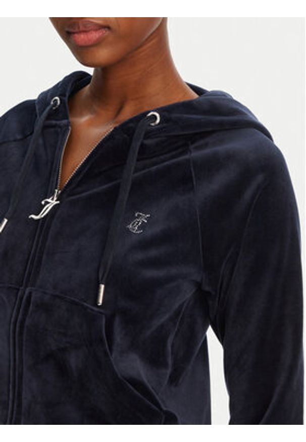 Juicy Couture Bluza Madison JCWA122001 Granatowy Slim Fit. Kolor: niebieski. Materiał: syntetyk