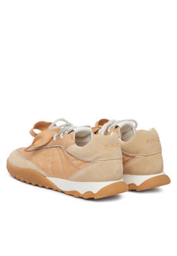 Pinko - PINKO Sneakersy Gea 02 SS0179 P076 Beżowy. Kolor: beżowy. Materiał: materiał