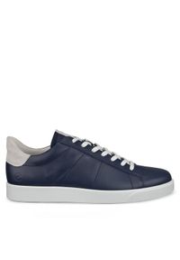 ecco - ECCO Sneakersy Street Lite M 52130455408 Granatowy. Kolor: niebieski. Materiał: zamsz, skóra