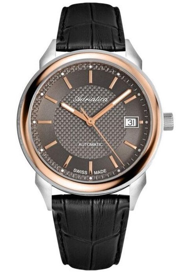 Zegarek męski Adriatica A1072.R216A czarny. Kolor: czarny