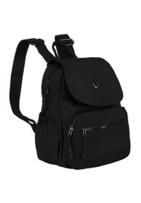 Plecak damski Peterson PTN CSM-13 czarny. Kolor: czarny. Materiał: poliester. Styl: casual, elegancki