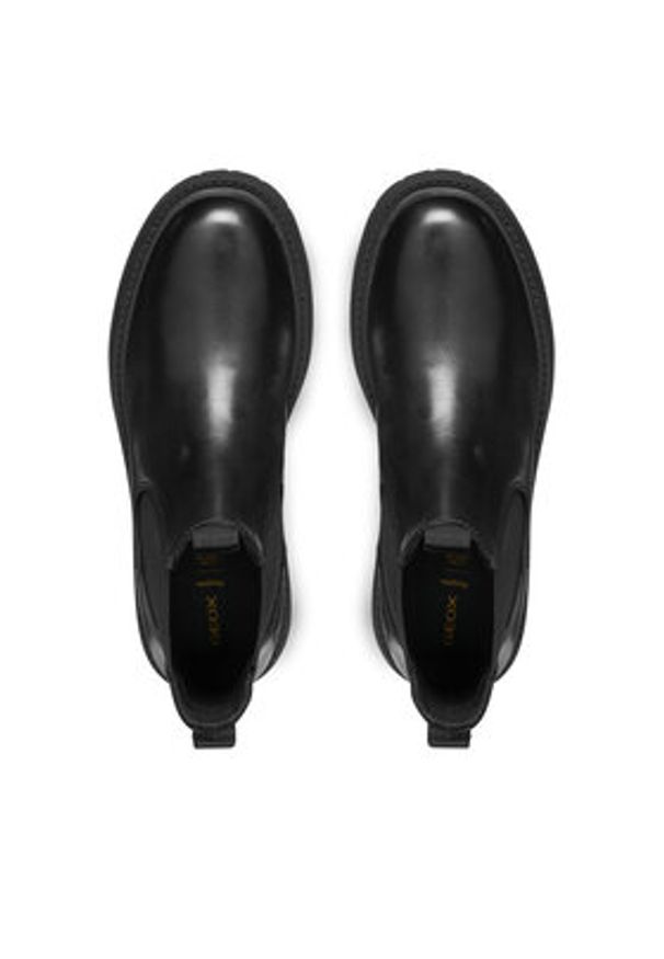 Geox Sztyblety D Spherica Ec7 D56VDA 00043 C9999 Czarny. Kolor: czarny. Materiał: skóra