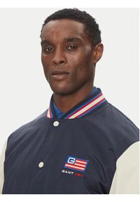 GANT - Gant Kurtka bomber Varsity 7006519 Granatowy Regular Fit. Kolor: niebieski. Materiał: bawełna #5