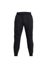 Spodnie Joggery Under Armour Unstoppable Flc Damskie. Kolor: czarny. Materiał: materiał, syntetyk, bawełna. Sport: bieganie