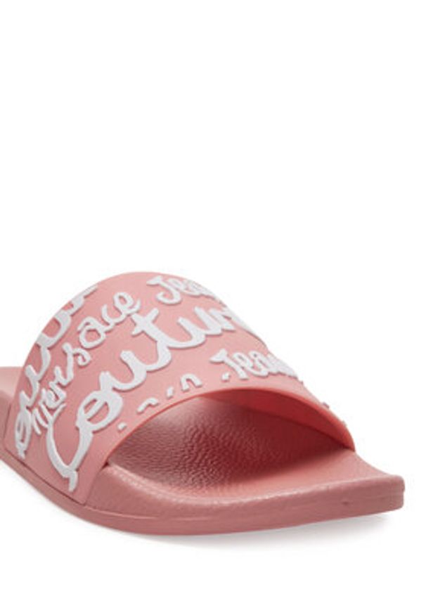 Versace Jeans Couture Klapki 78VA3SQ1 Różowy. Kolor: różowy. Materiał: syntetyk