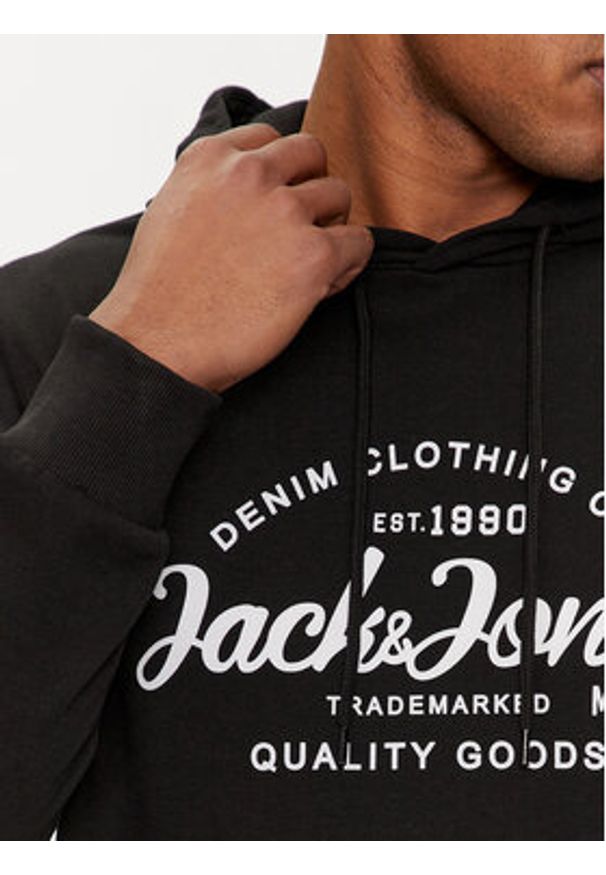 Jack & Jones - Jack&Jones Bluza Forest 12249237 Czarny Standard Fit. Kolor: czarny. Materiał: syntetyk, bawełna