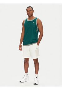 Adidas - adidas Tank top adicolor Mock Eyelet JP1096 Zielony Oversize. Kolor: zielony. Materiał: syntetyk #4