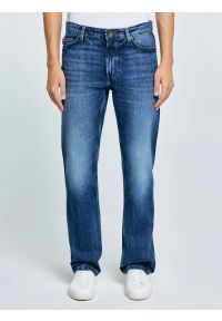 Big-Star - Jeansy męskie proste granatowe Colt 506. Okazja: na co dzień. Stan: podwyższony. Kolor: niebieski. Styl: klasyczny, casual #1