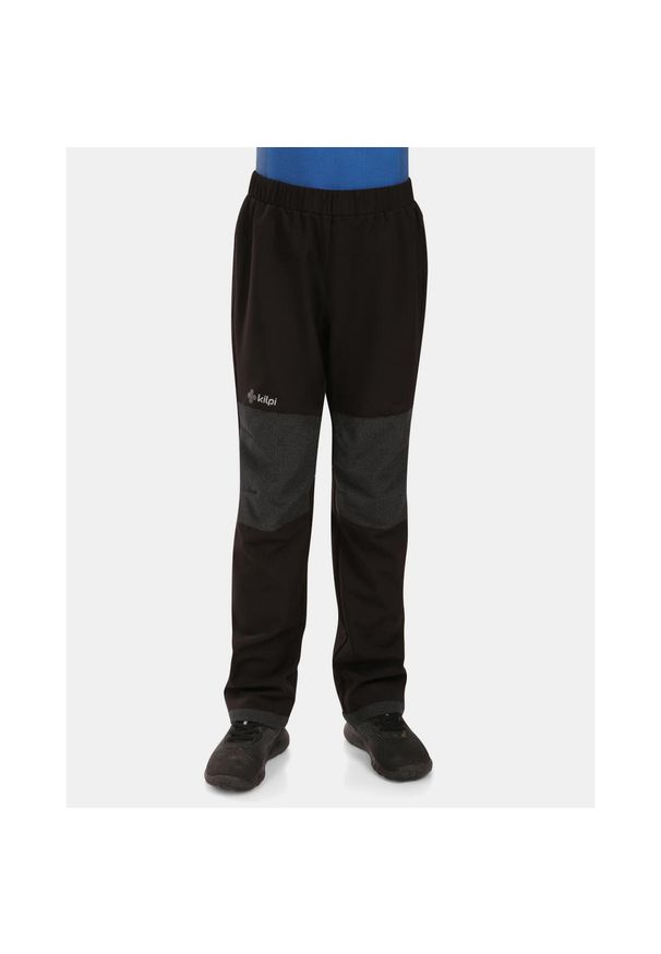 Dziecięce spodnie outdoorowe typu softshell Kilpi RIZO-J. Kolor: czarny. Materiał: softshell. Sezon: lato. Sport: turystyka piesza