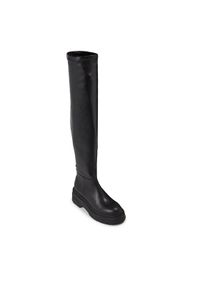 Tommy Jeans Muszkieterki Tjw Over The Knee Boots EN0EN02254 Czarny. Kolor: czarny