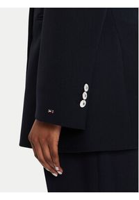 TOMMY HILFIGER - Tommy Hilfiger Marynarka WW0WW42245 Granatowy Slim Fit. Kolor: niebieski. Materiał: syntetyk