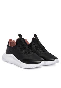 Calvin Klein Jeans Sneakersy Eva Runner Laceup Sock Mat Mix YW0YW02064 Czarny. Kolor: czarny. Materiał: materiał #5