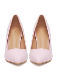 DeeZee Szpilki EZ-23-1A Różowy. Kolor: różowy. Materiał: skóra. Obcas: na szpilce #2