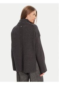 Barbour Golf Serena LKN1539CH51 Szary Regular Fit. Typ kołnierza: golf. Kolor: szary. Materiał: wełna, bawełna #5