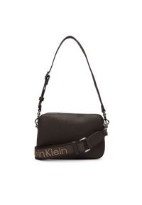 Calvin Klein Torebka Webbing 2X Strap Camera Bag LV04F3656G Czerwony. Kolor: czerwony. Materiał: skórzane #4