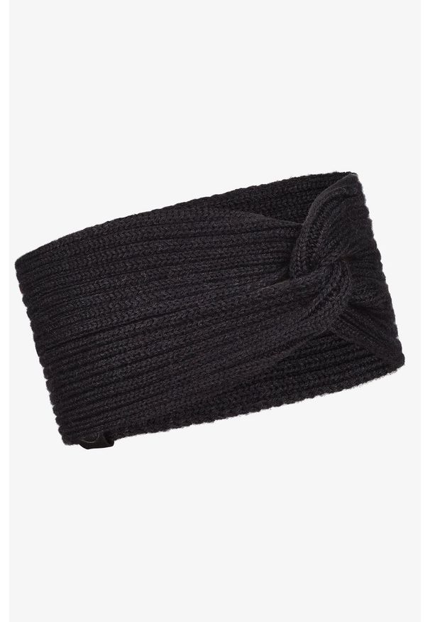 Buff - Opaska Knitted. Kolor: czarny. Materiał: włókno, materiał, wełna
