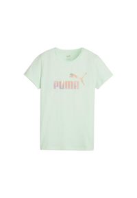 Puma - T-shirt Damski ESS+ Summer Daze. Kolor: zielony. Sport: turystyka piesza #1