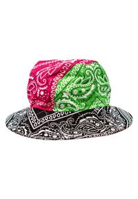 ARIZONA LOVE - Dwustronny kapelusz Bandana Bob. Kolor: czarny. Materiał: bawełna. Wzór: paisley #2