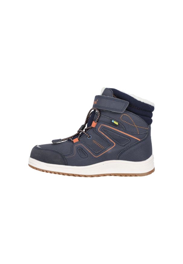 ZigZag - Dziecięce buty zimowe Zigzag Rincet. Zapięcie: rzepy. Kolor: niebieski, pomarańczowy, wielokolorowy. Szerokość cholewki: normalna. Sezon: zima. Sport: turystyka piesza