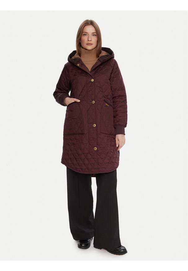 Barbour Płaszcz przejściowy LQU1838RE96 Bordowy Regular Fit. Kolor: czerwony. Materiał: syntetyk