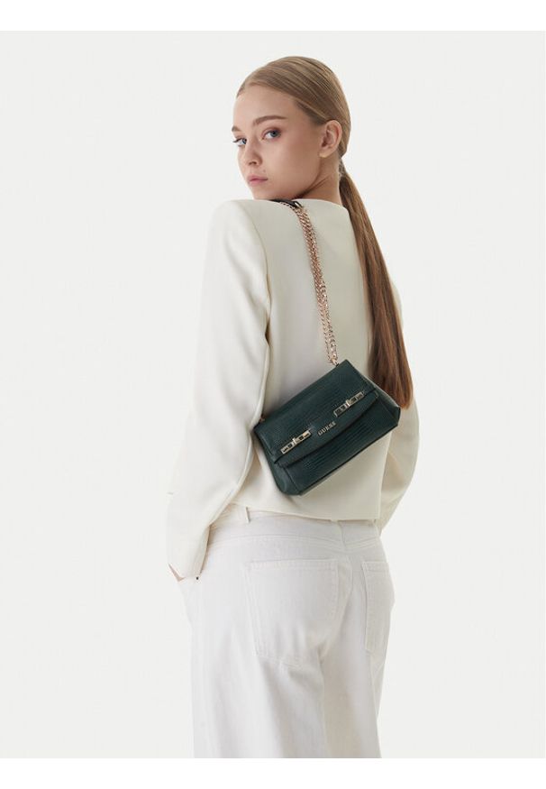 Guess Torebka Melinda Mini HWKL99 33780 Zielony. Kolor: zielony. Materiał: skórzane
