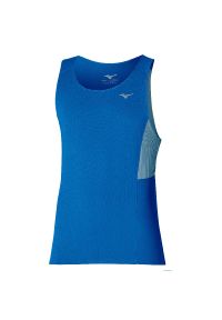 Damski tank top Mizuno Active Dryaeroflow Tank. Kolor: niebieski. Sport: bieganie