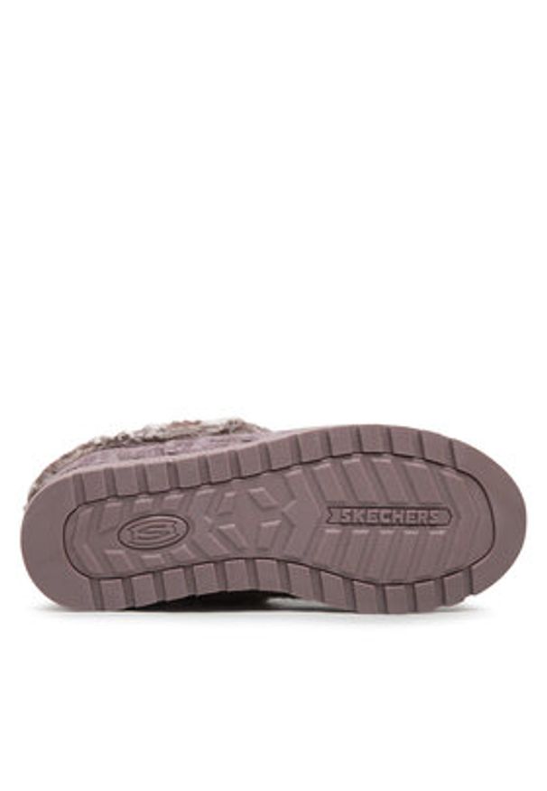 skechers - Skechers Kapcie Ice Angel 31204/MVE Fioletowy. Kolor: fioletowy. Materiał: materiał