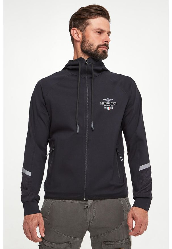 Aeronautica Militare - Bluza męska z kapturem AERONAUTICA MILIATRE. Typ kołnierza: kaptur