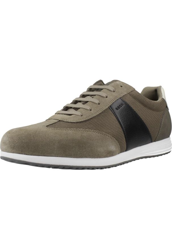 Geox - Buty GEOX U ARTHIEN Zielony. Kolor: zielony. Materiał: tkanina, skóra